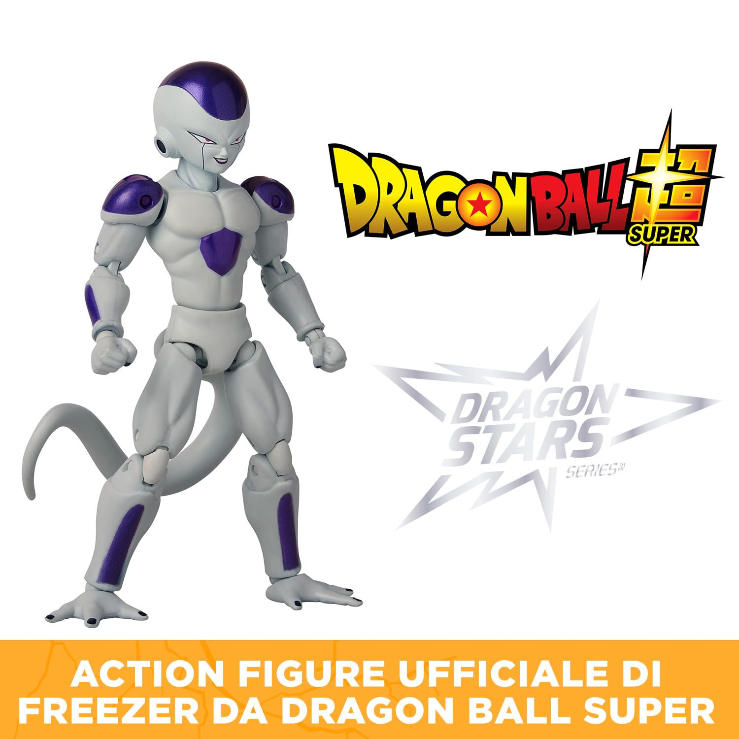 Dragon Ball Super Bandai Figurina Dragon Stars 17 cm Frieza - Freezer forma finale - Licenza ufficiale Dragon Ball - Figurina articolata Freezer - Giocattolo per bambini 4 anni e + - 36893