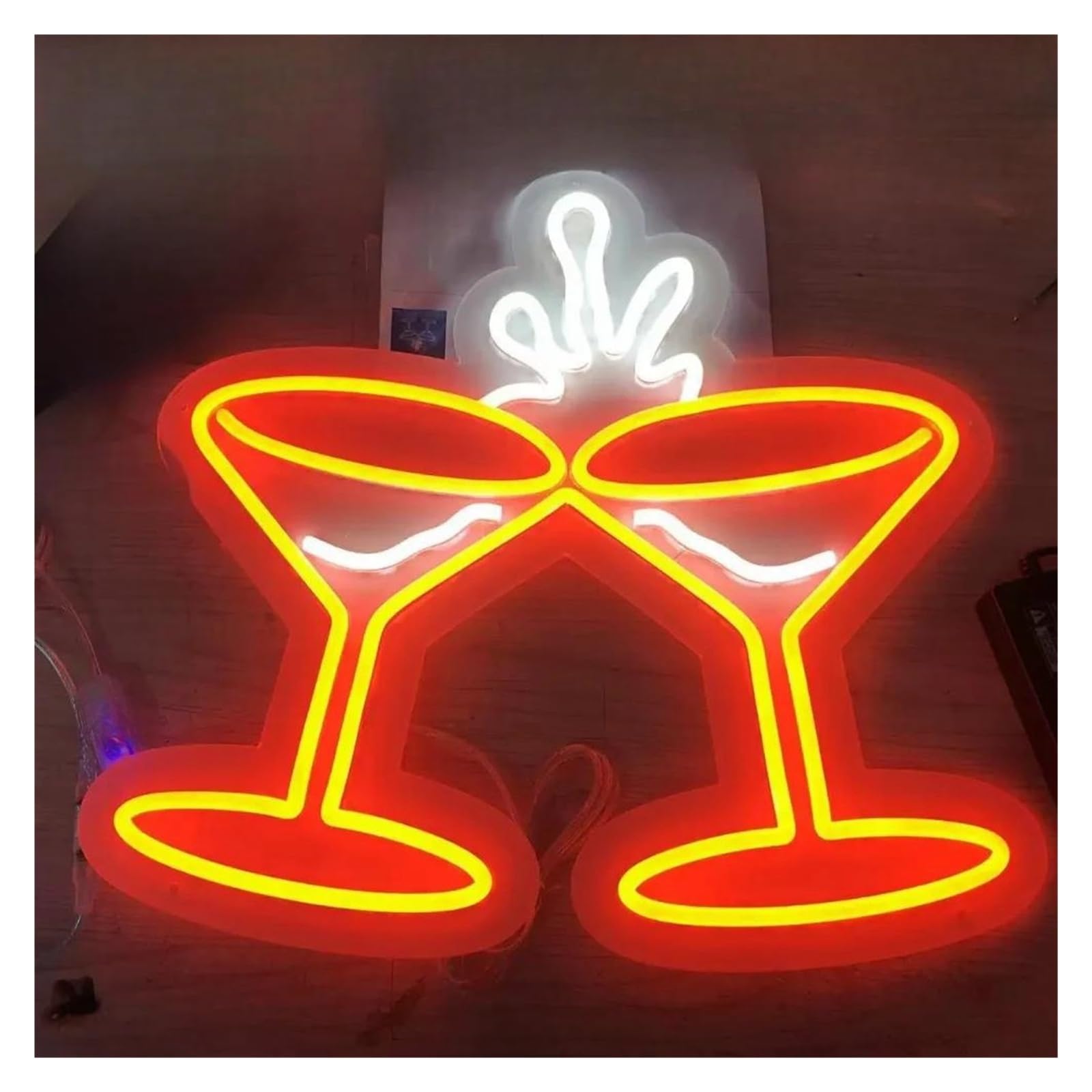 Decoración Lámparas Cóctel Letrero De Neón Pub Playa Tienda Cocina Restaurante Sala De Conciertos Fiesta Decoración De Pared Lámparas Decoración Personalizada 40x38.73cm