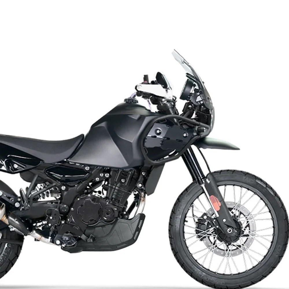 Pasuje do osłony bocznej ze stopu aluminium Pasuje do Himalayan 450. Dwustronna osłona deflektora powietrza Osłona podwozia motocykla Skuteczna(Bumper guard panel 1)
