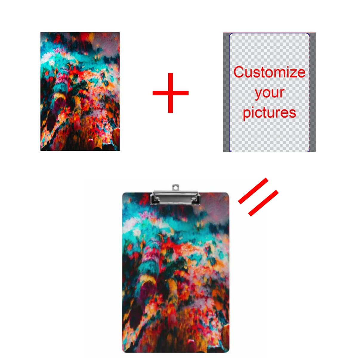 Personalizza Appunti in plastica A4, stampa alla moda, formato A4, formato A4, formato lettera e moduli per ufficio Forniture Avvocati, Studenti scolastici e bambini, Cartone a basso profilo Clip