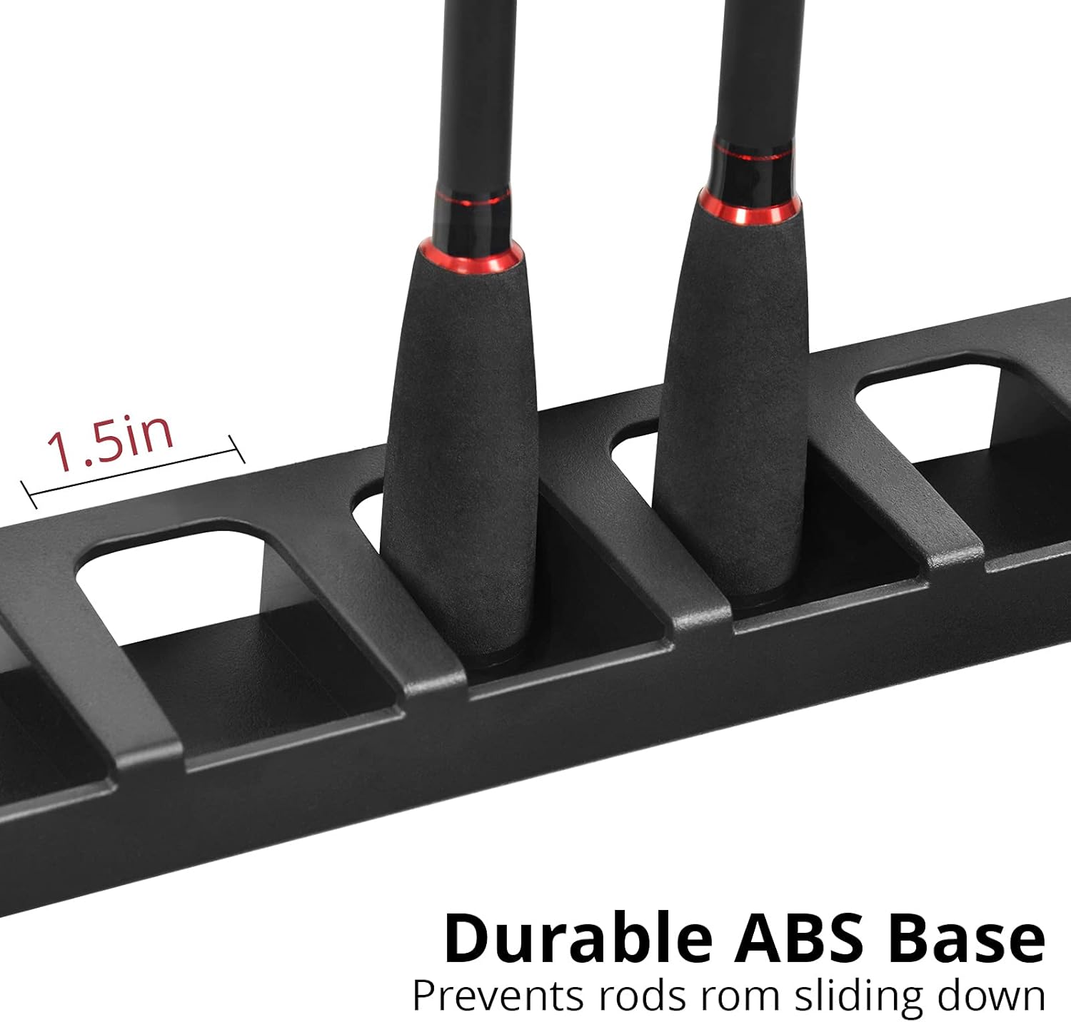 Calamus Vertical Fishing Rod Holder – Wall Mounted Fishing Rod Rack, Store 6 Rods or Fishing Rod Combos in 13.6 Inches, Great Fishing Pole Holder for Garage，Vertical 6-Rod Rack, 1 Pair : Sports & Outdoors