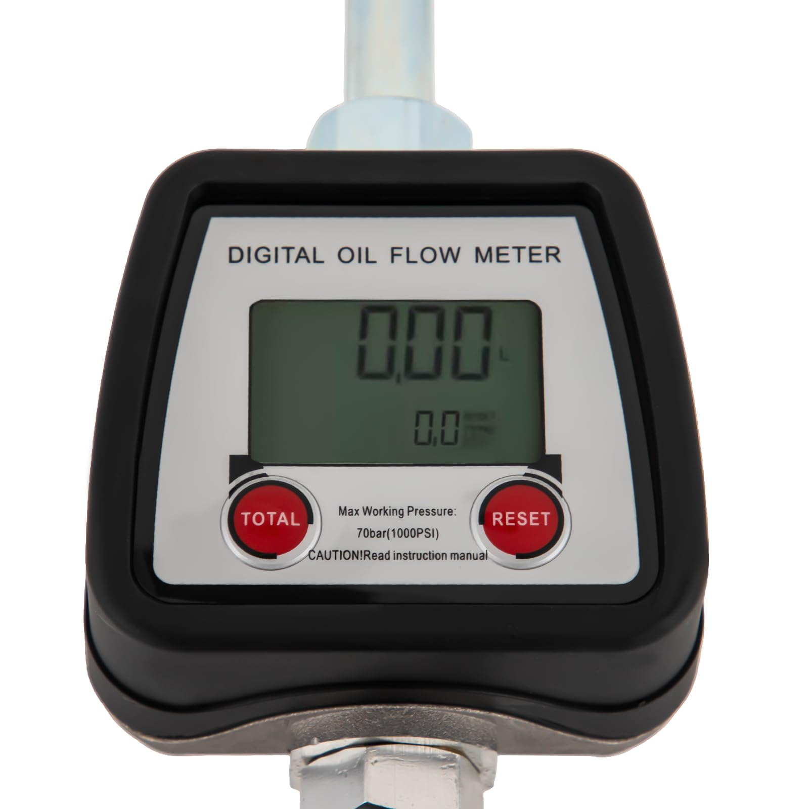 HWBWE Digital Oil Control Valve Meter Nozzle,Pneumatic Oil Gun with Flow Meter, Oil Fluid Dispenser with Non Leakage Spout for Factories, Construction Sites, Households