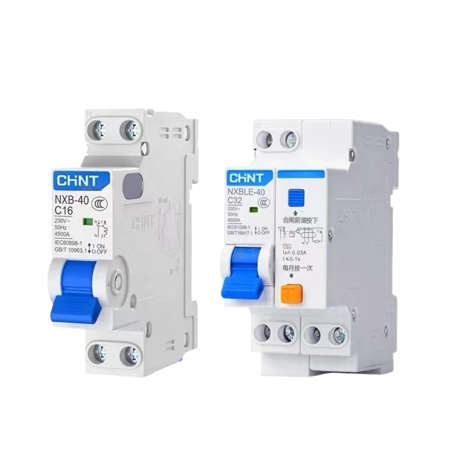 Disjoncteur différentiel NXBLE-40 1P+N pour résoudre les surcharges électriques