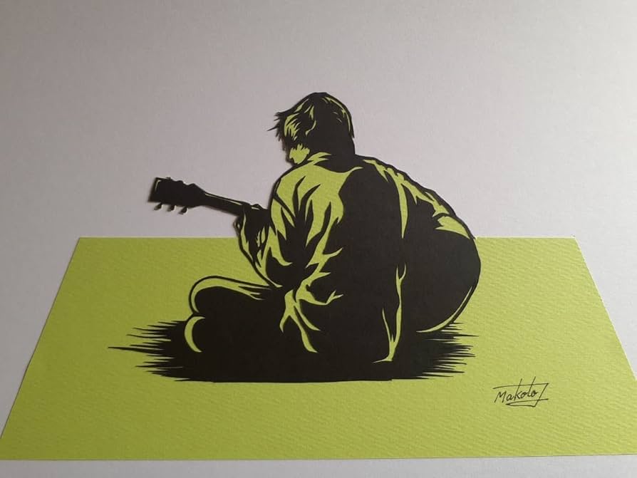 Yoko 油彩画 ギターを弾く女性 油絵 ルノワール_ギターを弾く少女 MA2345 : 絵画制作専門