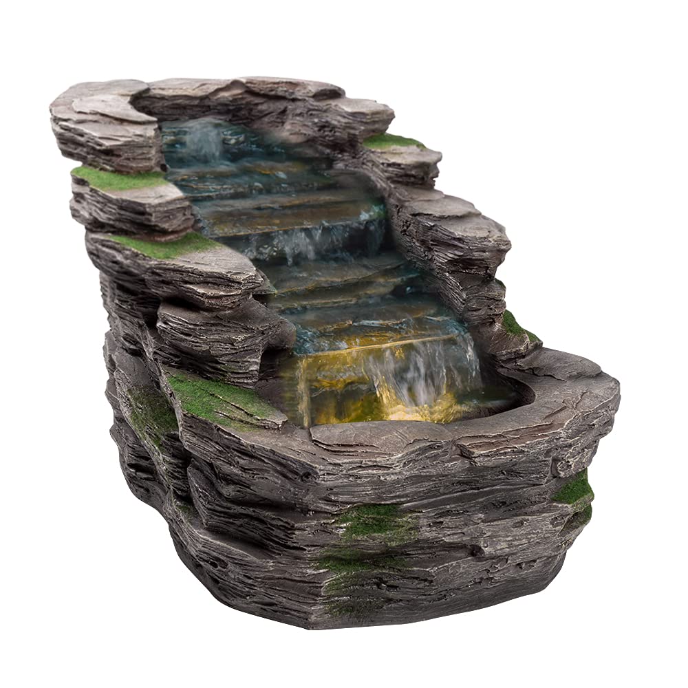 All Pond Solutions Waterfall Water Feature With Led Light from B&Q
