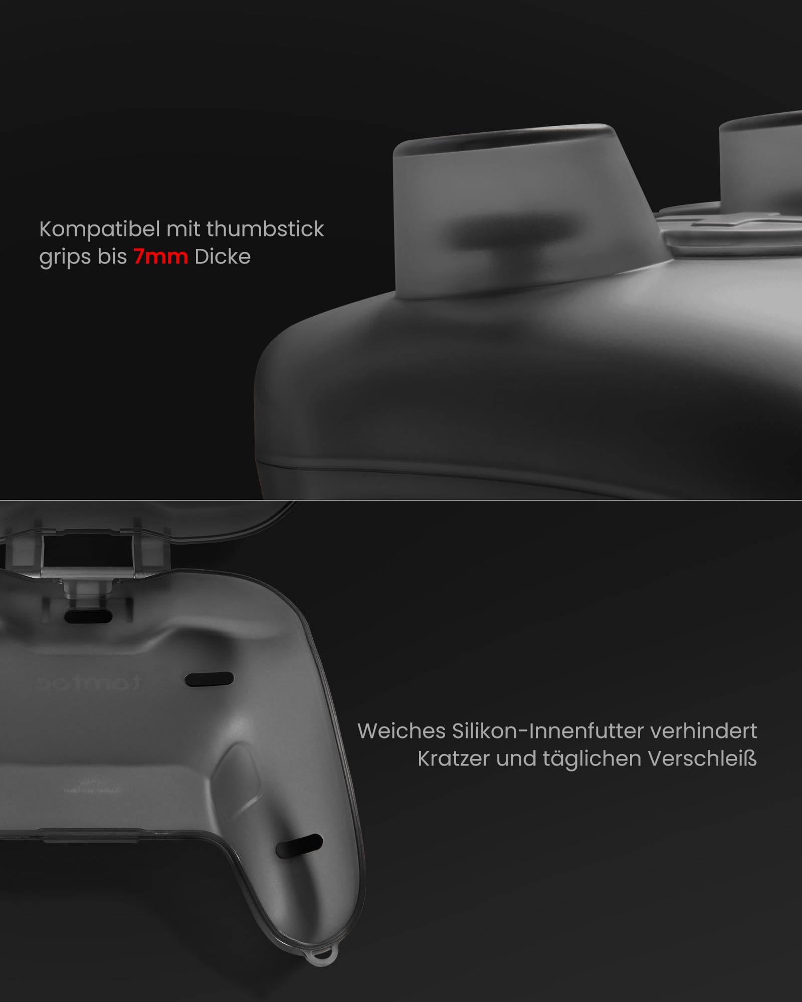 tomtoc Aufbewahrung Tasche Hülle für Nintendo Switch 2 Pro Controller 2025, Staubabweisend Kratzfest Stoßfest Schutzhülle für Unterwegs Reise, Hartschalenetui Travel Case mit Militärstandard-Schutz