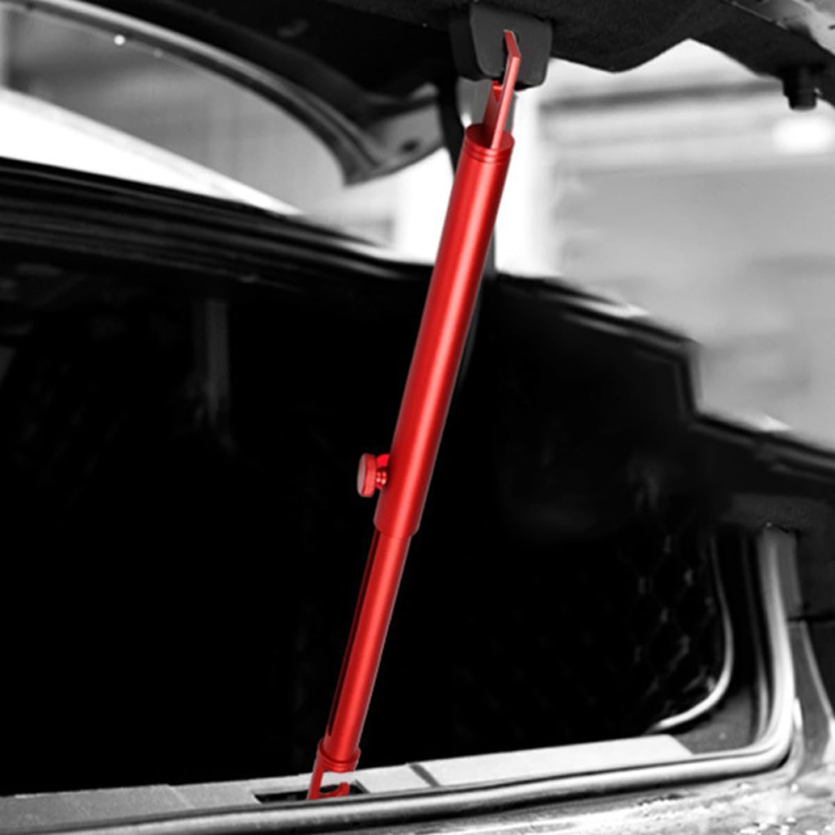 Ipetboom Car Polishing Support Rod Red Telescopic Trunk Door Extension Pole Multifunctional Car Back Box Repair Tool for Automotive Body Buffing and Polishing