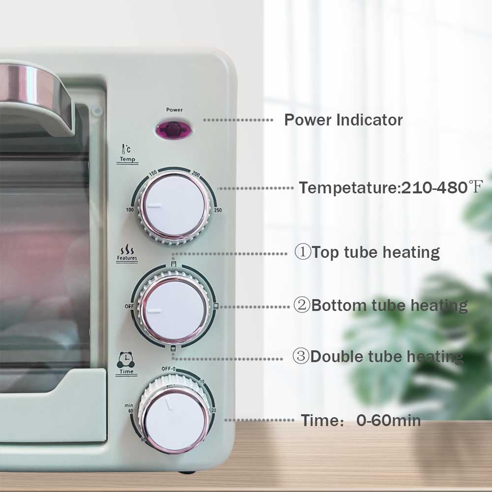 WOBBLO Sublimation Oven Machine 22L 110V 1500W Light Green Convection
