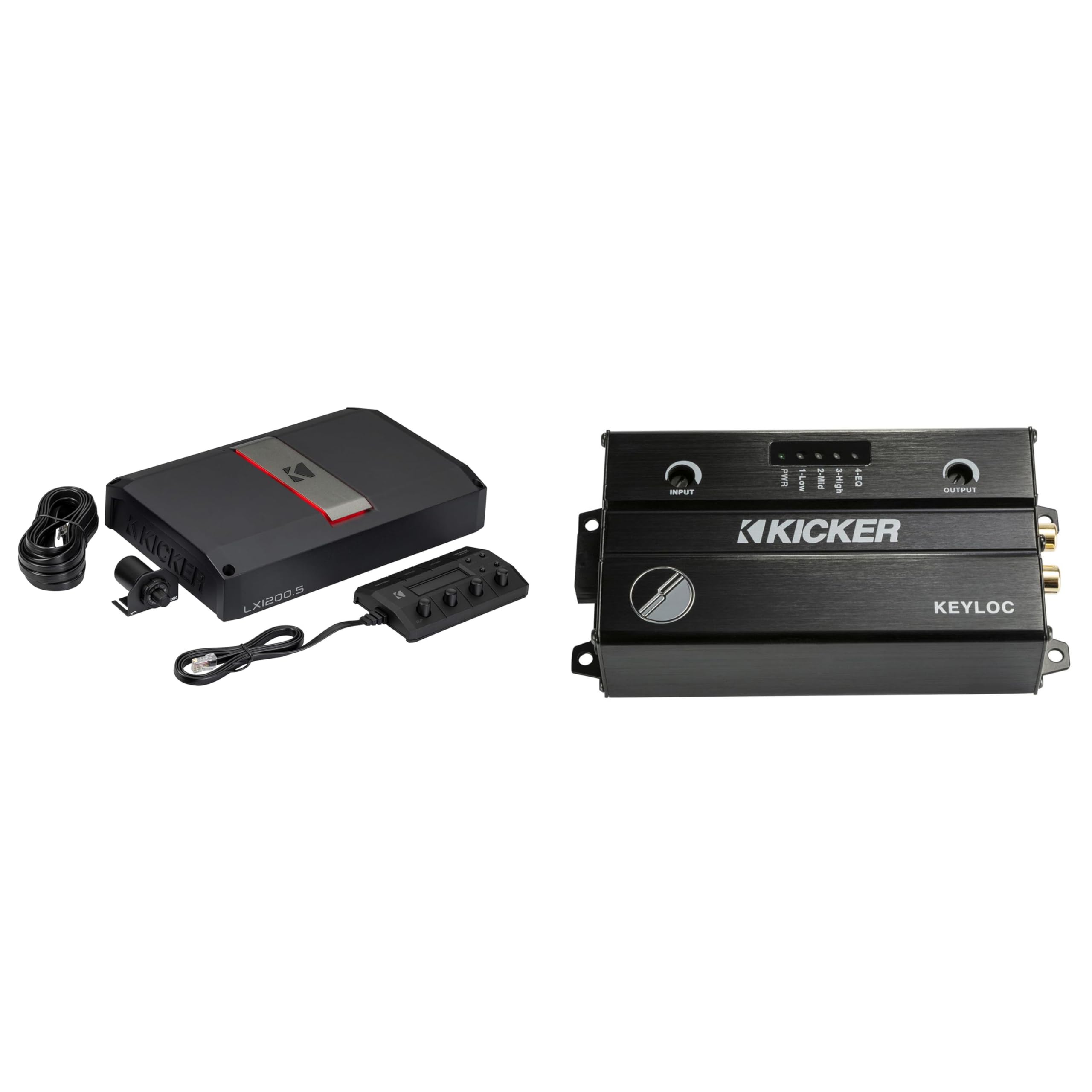 Kicker LX1200.5, KISL, 4-Channels Full Range 125 Watt & 700 Watt Subwoofer Channel (51LX12005)