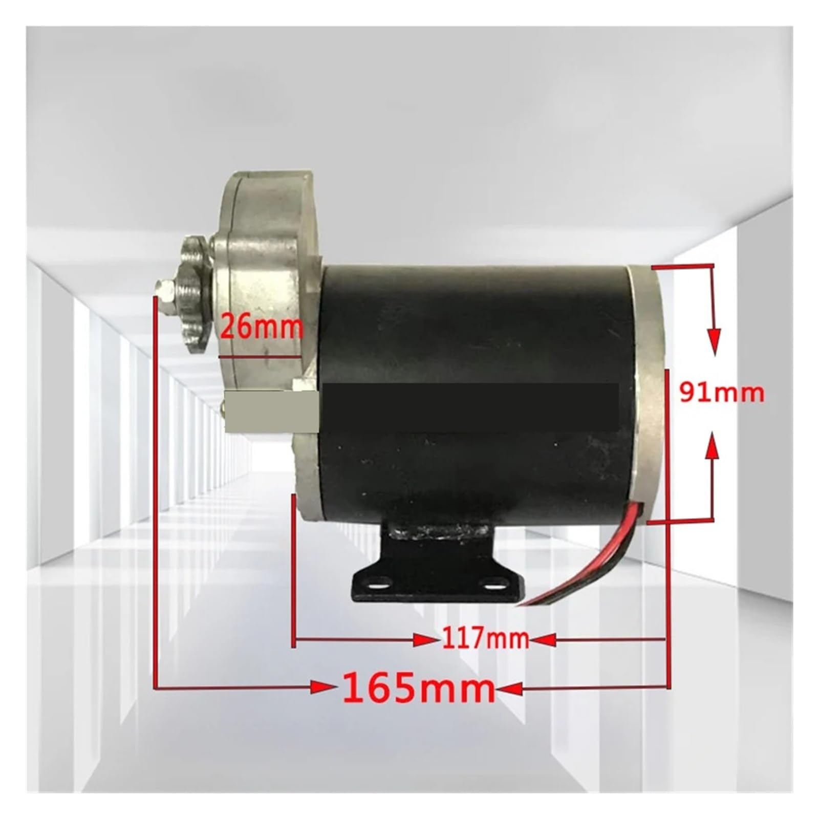 Motore con riduttore CC da 12 V, 24 V, 500 W, 200 giri/min, 9 denti/14 denti, motore for fertilizzazione ad alta coppia, pignone multiuso per barca, auto(500W 200R 9 teeth,24V)