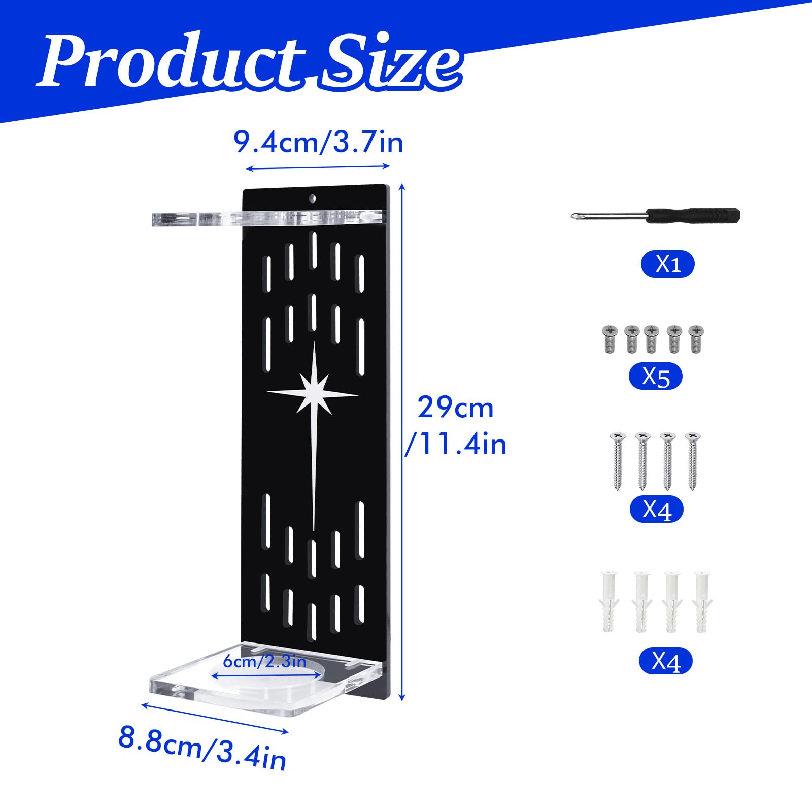 Lichtschwert-Wandhalterung, vertikal, dicker Acryl-Lichtschwertständer, Wandmontage, Säbel-Display-Rack für die meisten Griffe, Geschenk für Lichtschwert-Sammler