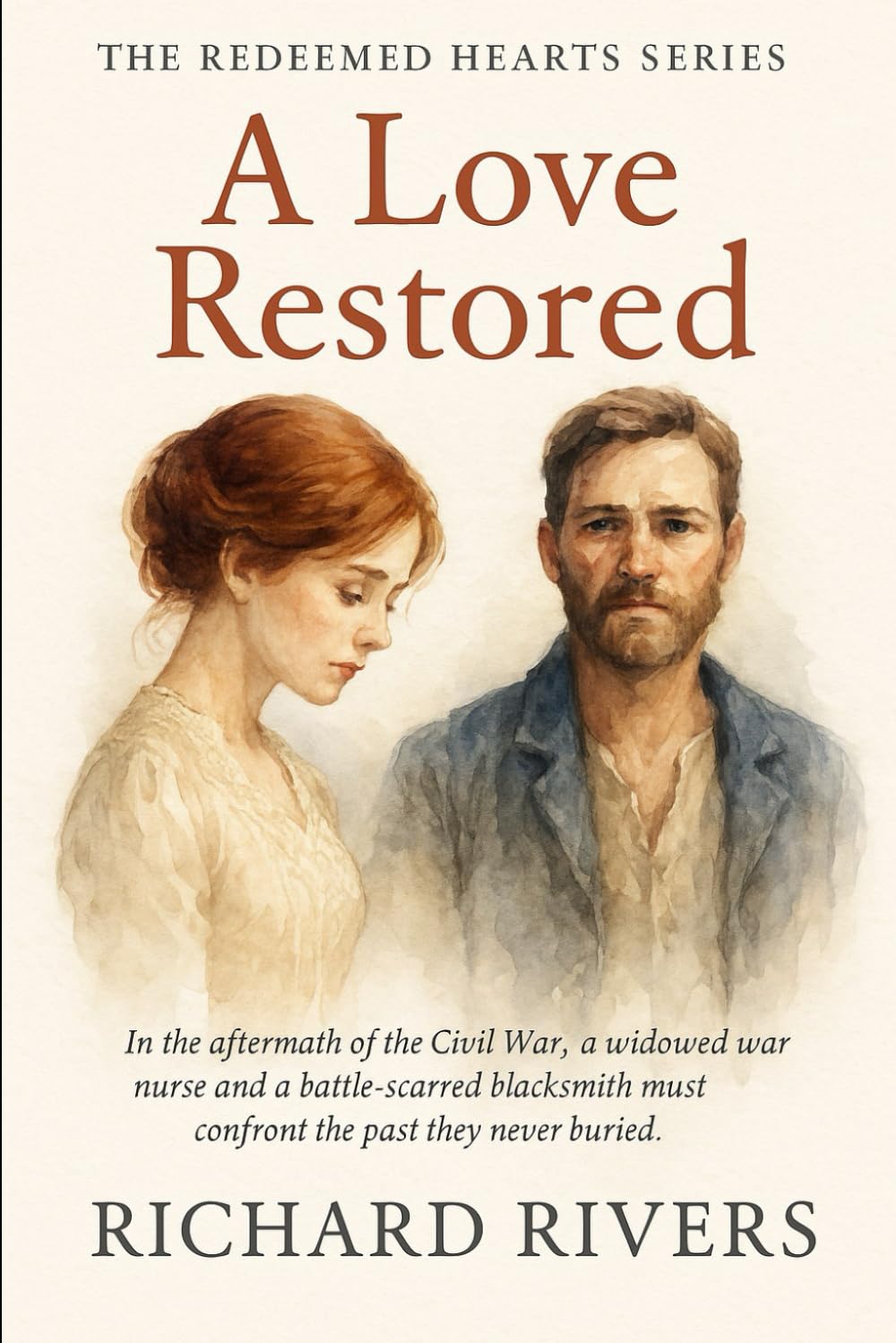 A Love Restored: A Clean Christian Historical Romance of Second Chances and Healing Grace (Redeemed Hearts)