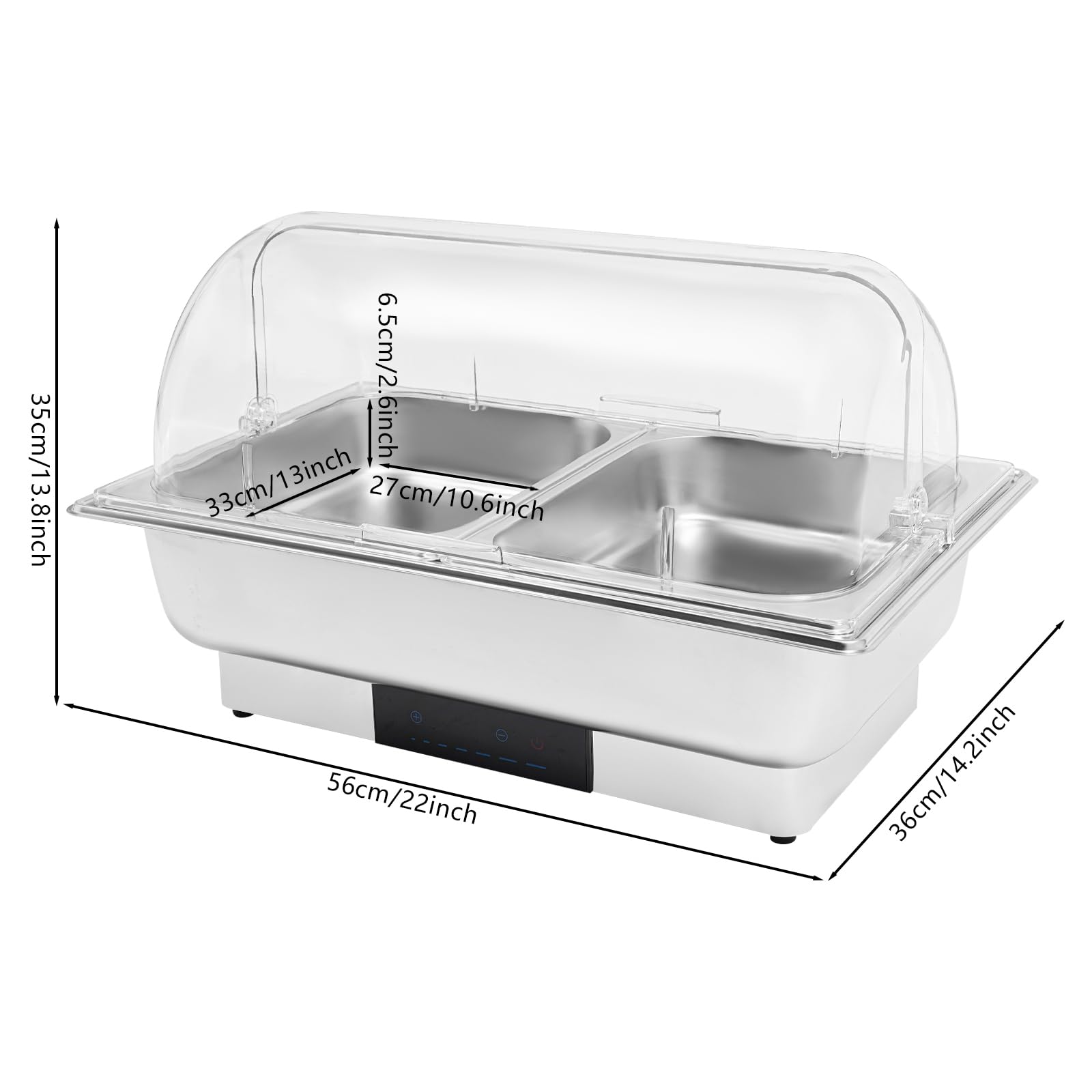 Juego de platos de abejorro for catering con tapa enrollable eléctrica