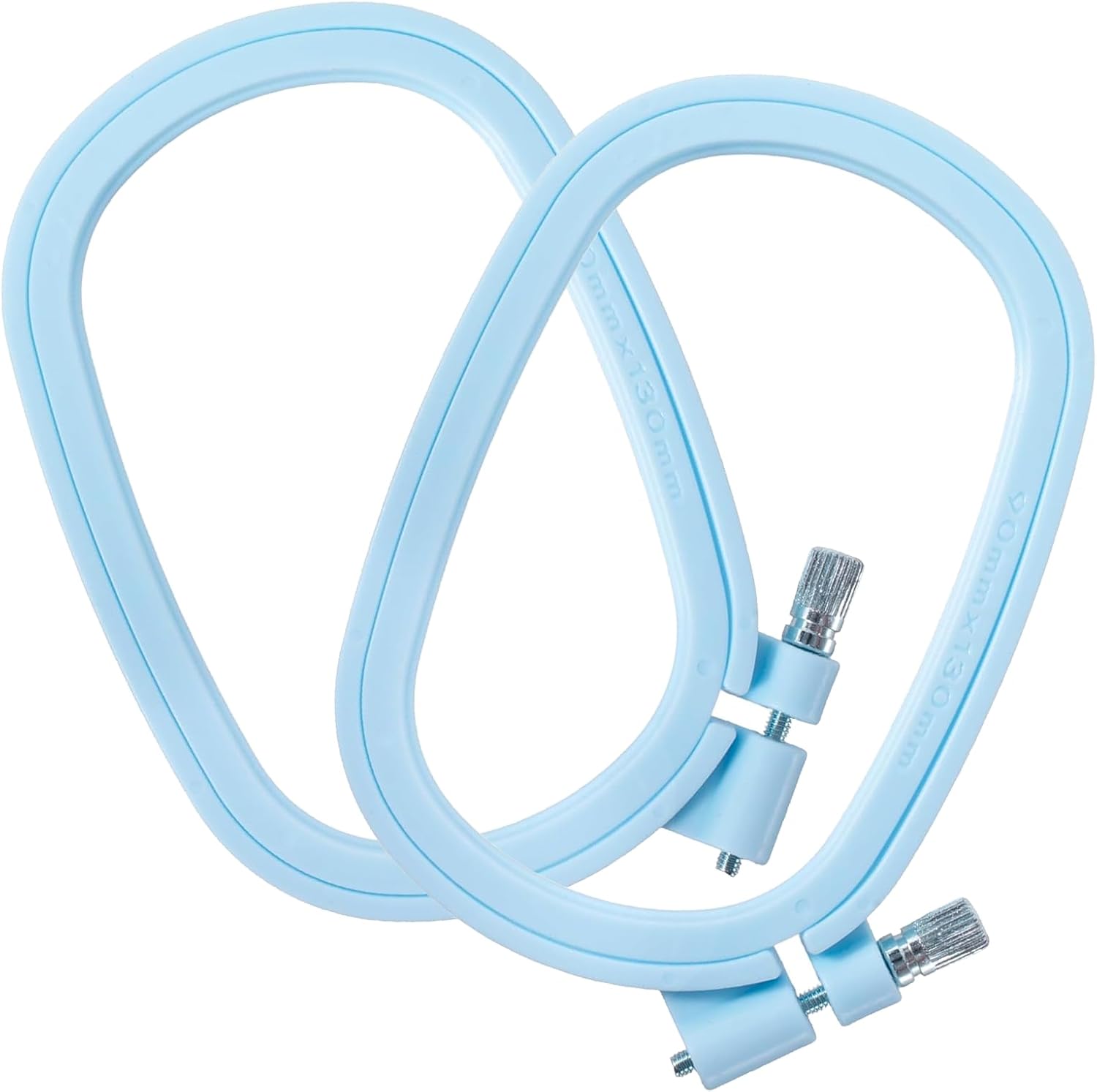 Large Square Embroidery Hoop Set of 2 Large Square Cross Stitch Hoop and Frames ABS Plastic Cross Stitch Rings and Frame for DIY Sewing Needlecraft Projects （ Blue ）