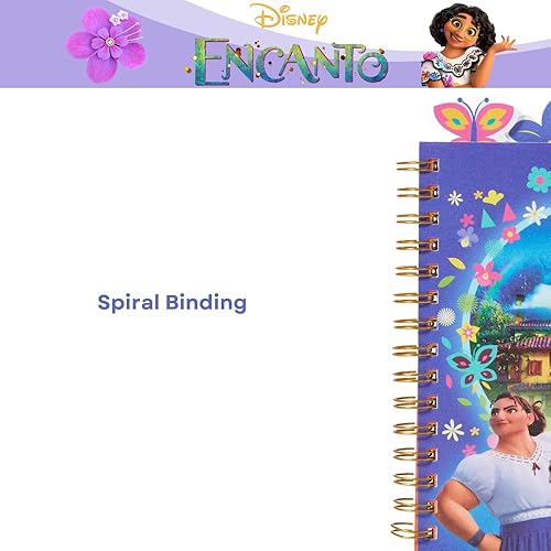 Miniatura 9 de Innovative Designs Disney Encanto - Cuaderno con pestañas encuadernadas, encuadernado en espiral, 96 páginas a rayas, 8 x 7 pulgadas, morado