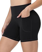 Runhit Biker Shorts Women with Pockets - 8''/5''/3'' High Waisted Yoga Workout Gym Spandex Tummy Control Shorts