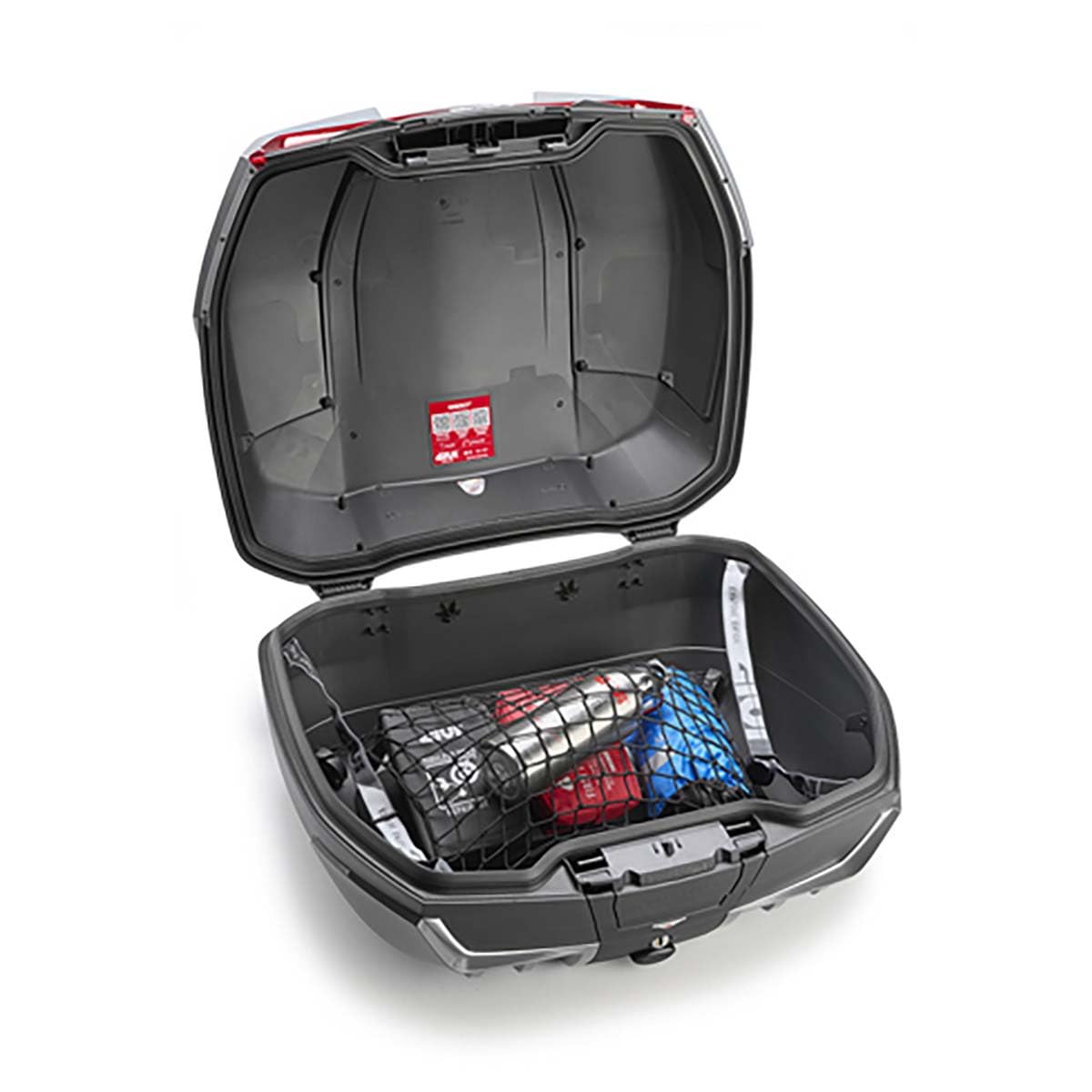 GIVI Maxia 5 58 Liter Topcase (Graphit mit rot reflektierend)
