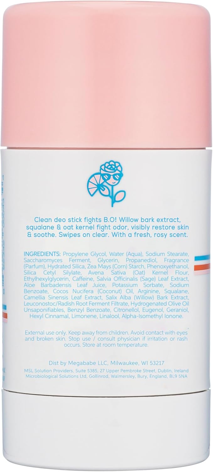 Megababe Daily Deodorant | Aluminum-Free, Clear & Clean | 2.6 oz (2.6 oz (Pack of 1), Rosy Pits) - Image 9