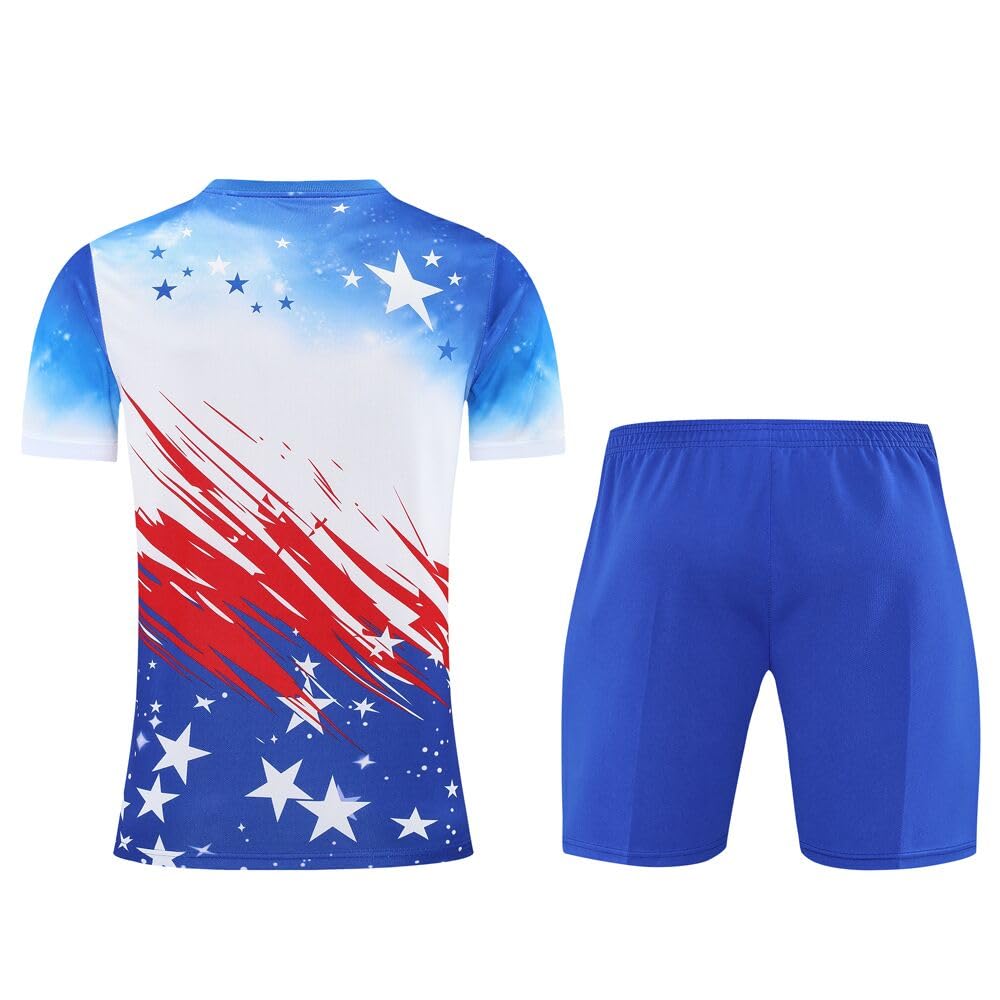 SKYOX Children's soccer jersey youth sports uniform kids training uniform for boy and girl (6-7years)