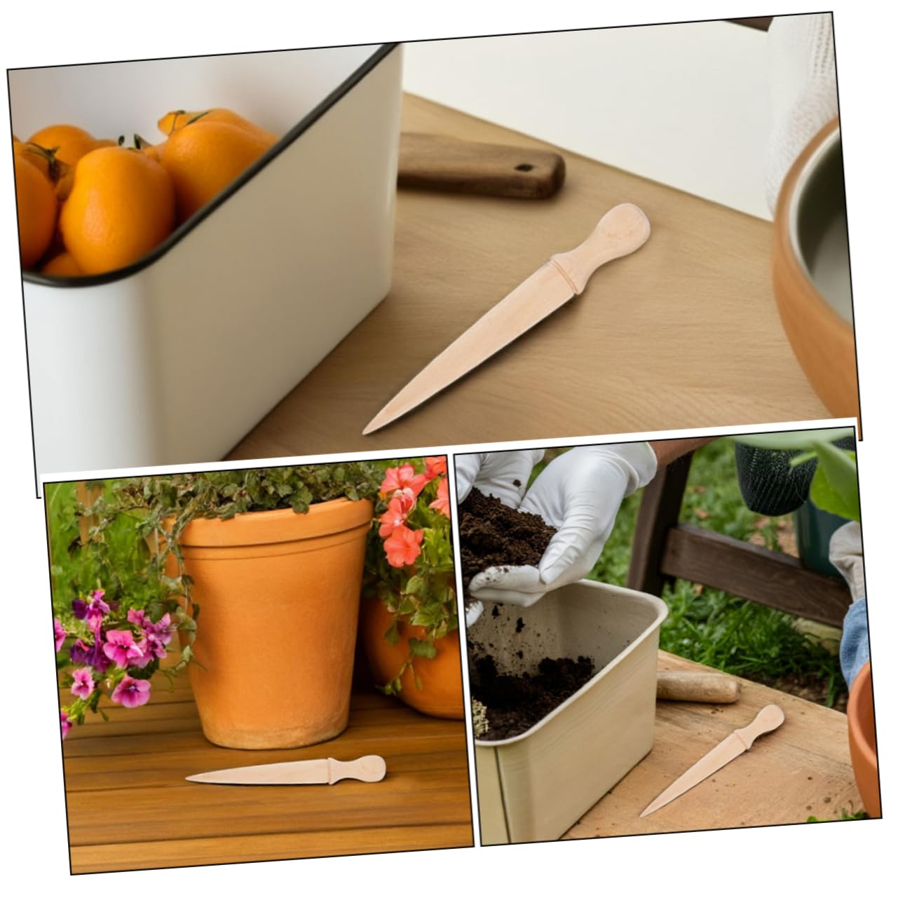Toyvian 6pezzi Giardinaggio Utensili Ergonomici Per Scavare e Facili e Resilienti Per Appassionati Giardinaggio