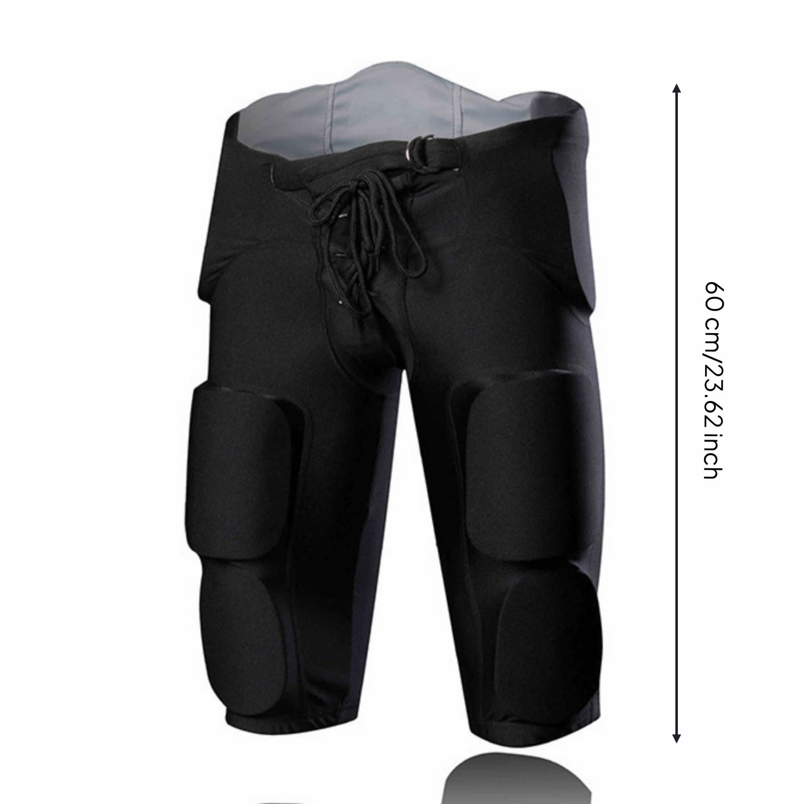 predolo Short Protection avec Rembourrage Ajusté Short Protection Souple Pantalon Court pour Sportifs, Entraînement, Compétition , M , Adult Black