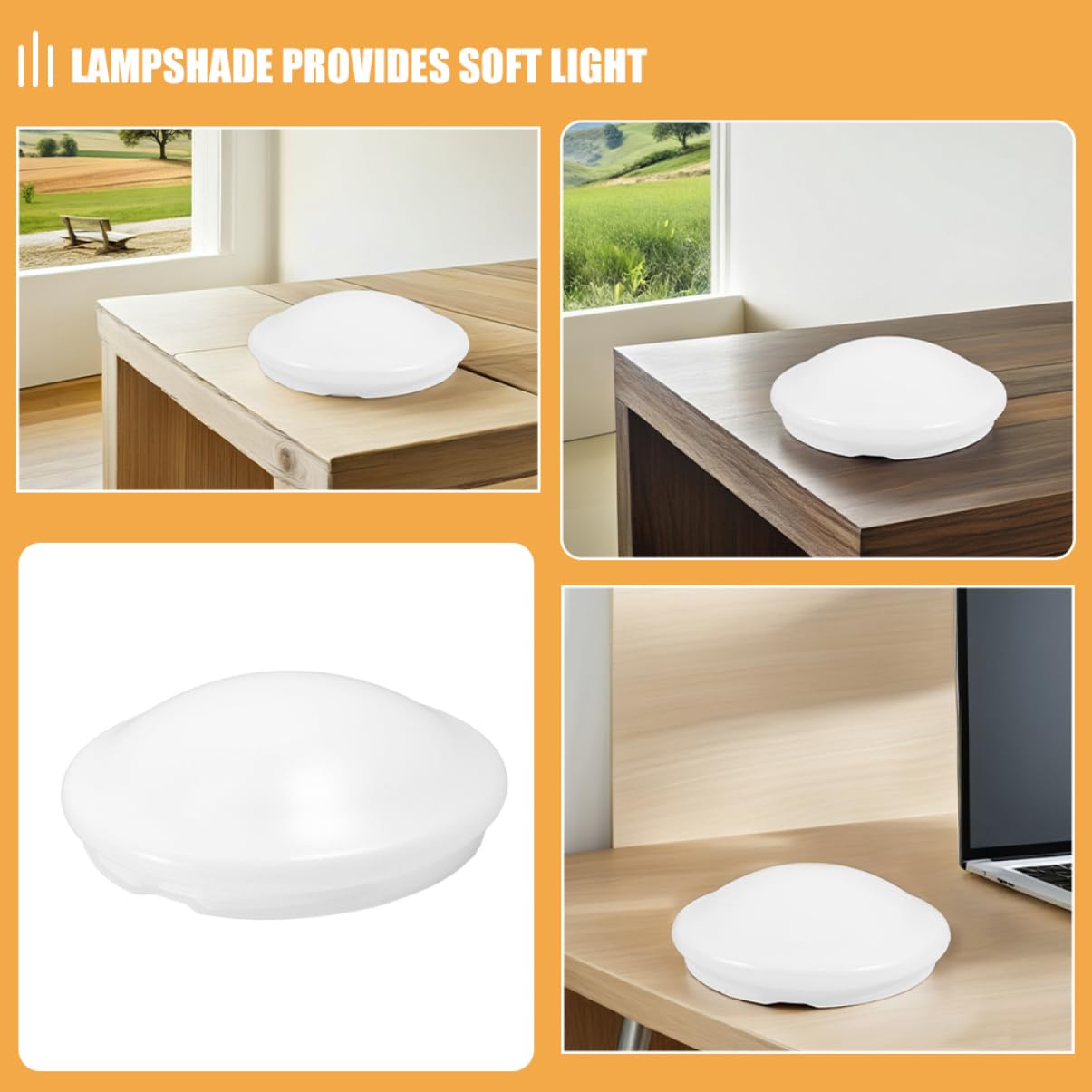 2 Piezas Pantallas de Luz de Techo white Cubiertas de Reemplazo para Ventilador de Techo Lámparas Colgantes y Apliques de Pared Diseño Redondo para Cocina Dormitorio y Baño