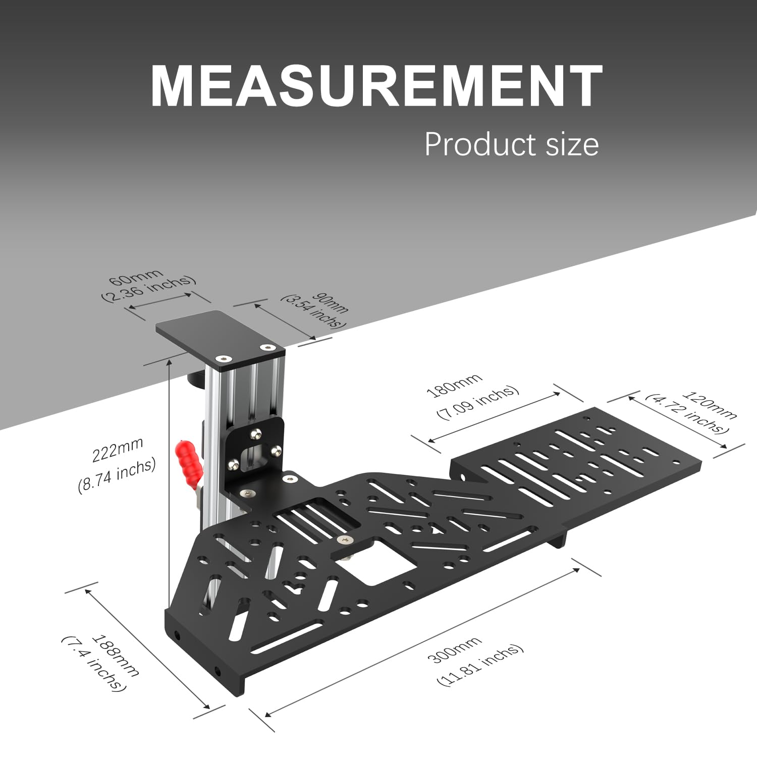 EG STARTS 1 Set Desk Mount Sim Racing Wheel Stand Simulator Cockpit Wheel Stand Racing Steering Shifter Support pour Logitech G25 G27 G29 G920 G923 Thrustmaster T248 T300 T-GT TS-PC T500 T818