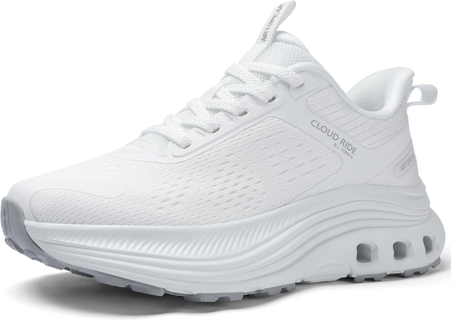Women's Wide Walking Shoes Comfortable Cushioned Running Tennis Sneaker with Arch Support Wide Width Orthopedic Non-Slip Sports Footwear for Gym Workout Training