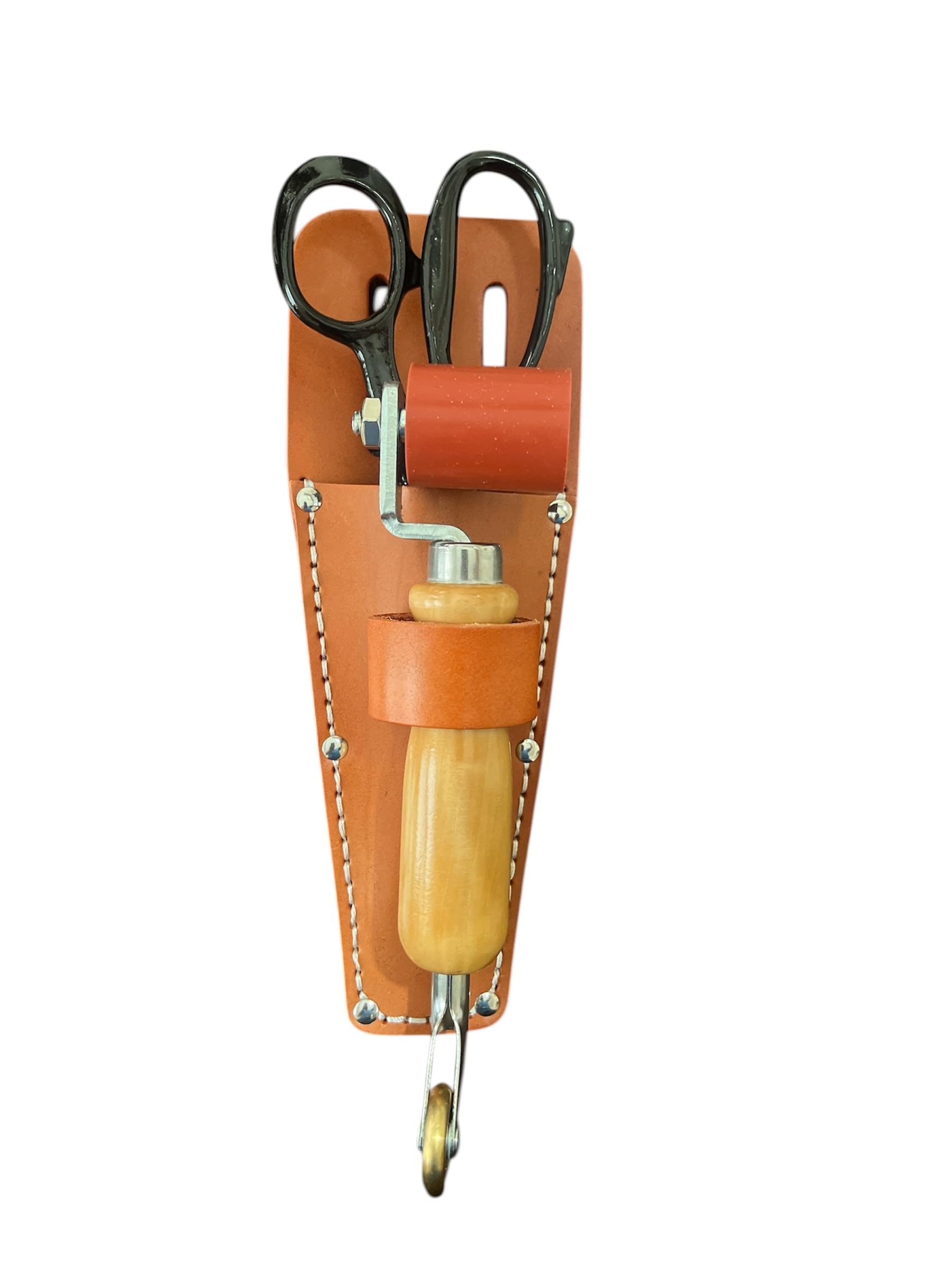 Ensemble 3 pièces toiture robuste ciseaux rouleau gaine cuir