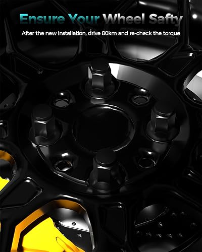 Miniatura 6 de ZOFFI 24 piezas M14x2.0 tuercas de llanta de asiento de bellota grande estilo de fábrica OEM de una sola pieza negras de reemplazo para ruedas de