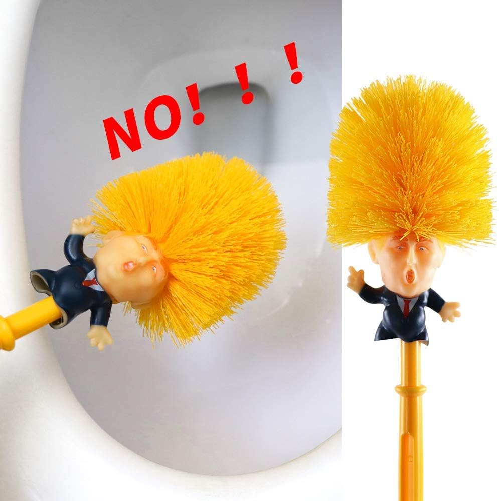 Flаѕh Dеаlѕ - 50% оƒƒ LadyRosian Donald Trump Gifts, Donald Trump Toilet Brush, Funny Toilet Brush Cleaner with Printed Toilet Paper, Deep Cleaning Toilet Scrubber, Toilet Brush with Holder, Yellow Design, Easy Grip Onе-Dау Sаlе: Uр tо 80% оƒƒ LadyRosian Donald Trump Gifts, Donald Trump Toilet Brush, Funny Toilet Brush Cleaner with Printed Toilet Paper, Deep Cleaning Toilet Scrubber, Toilet Brush with Holder, Yellow Design, Easy Grip