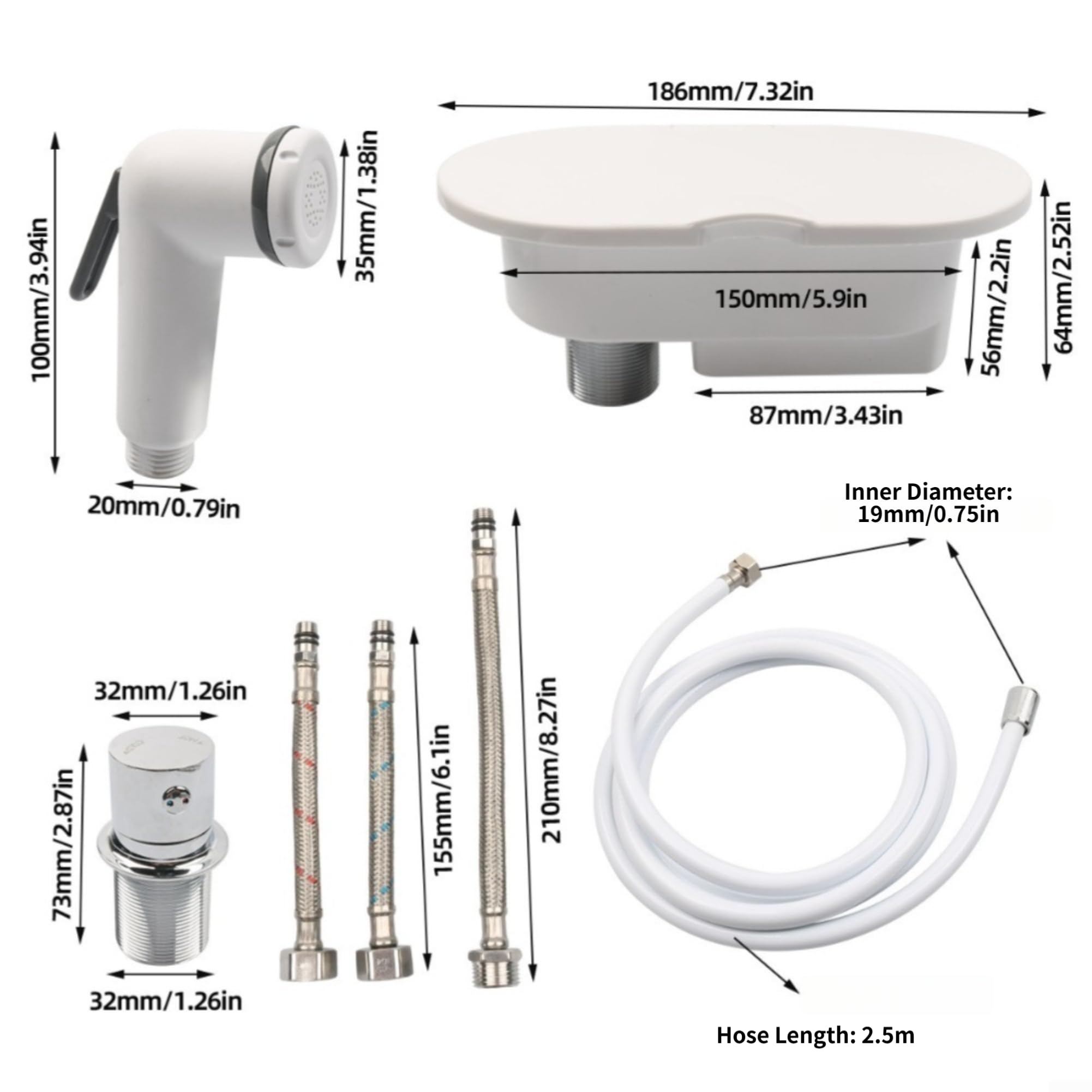 Ducha Empotrada para latón para acero Inoxidable para Barco RV