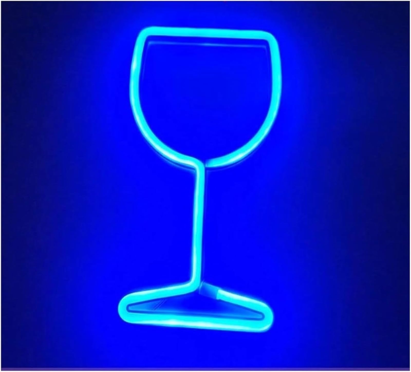 Néon Tube Verre Bleu Luminaire Forme Signe Lampe Décorative Murale - 3