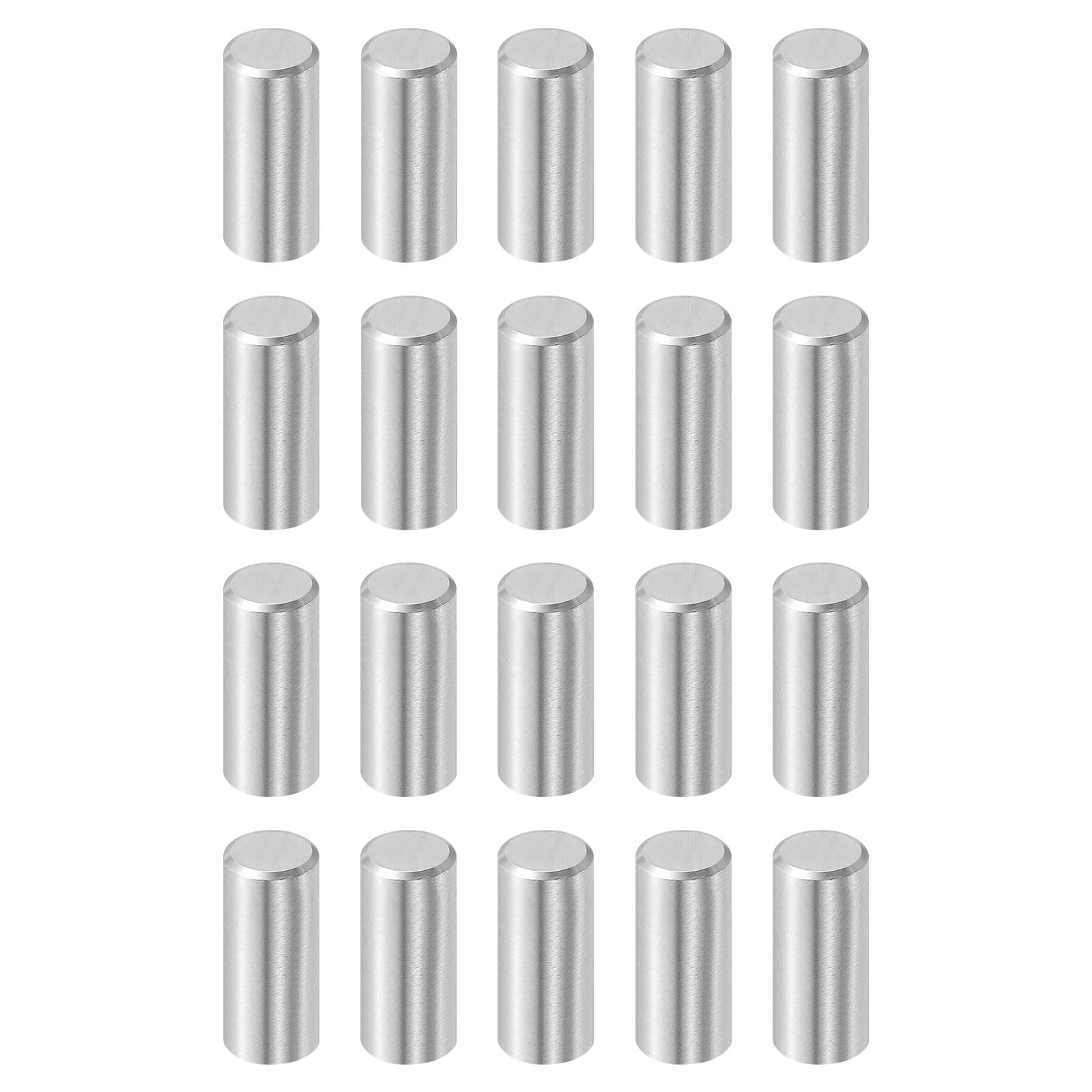 uxcell 20 Pcs 6 mm x 14 mm Dowel Pins, 316L Stainless Steel Cylindrical Dowel Pins Shelf Support Peg Pin Rod Fasten Elements Metal Shelf Pegs Silver