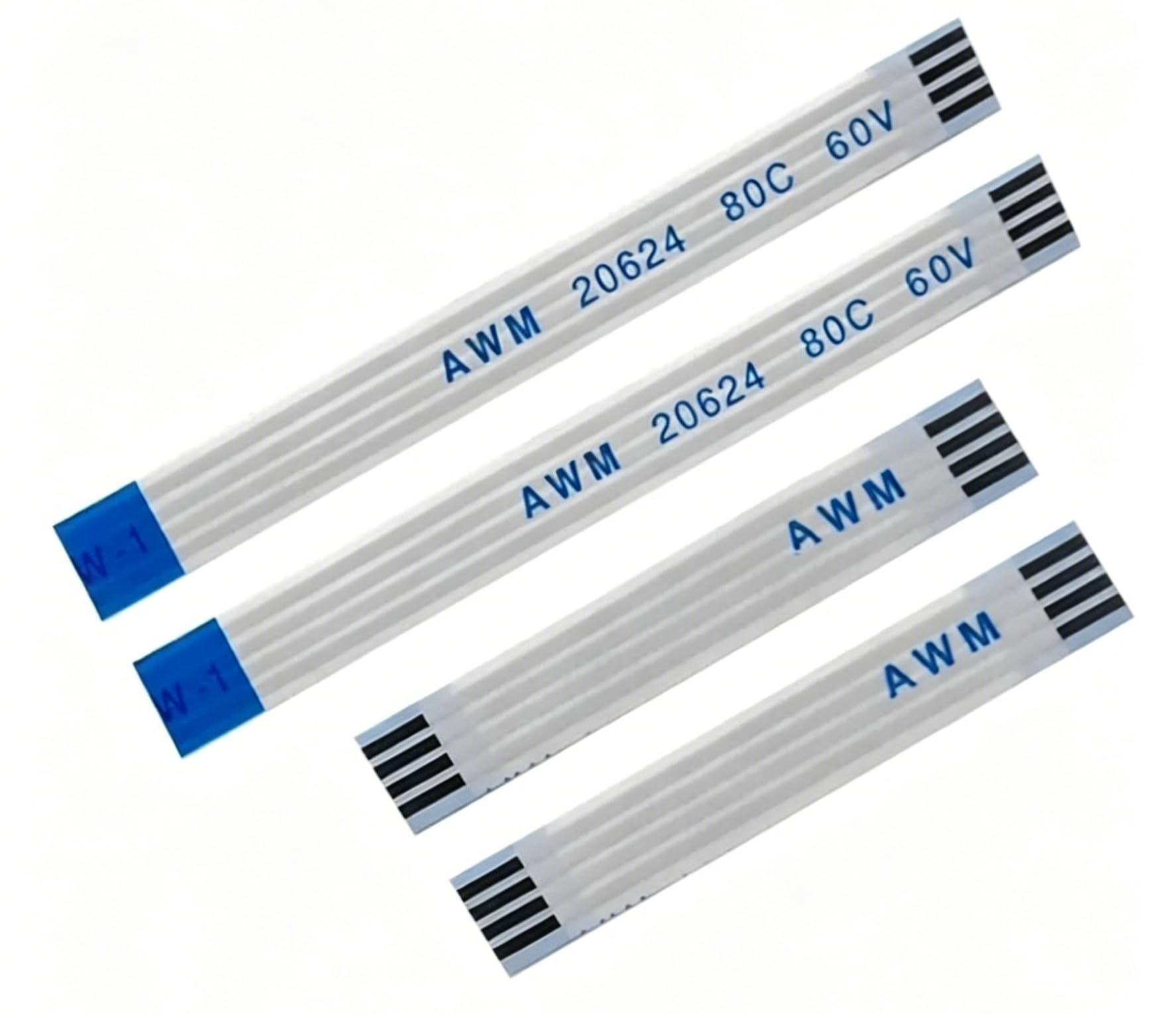 Cavo flessibile piatto da 10 pezzi 20624 80C 60V VW-1 FFC-0.5MM 1.0MM 16/20/22/24/26/28/30/32/36/34/40/45/50/54/60 Spille