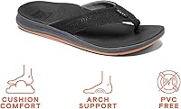 Vista 2 de Reef Sandalias Ortho Coast para hombre Negro