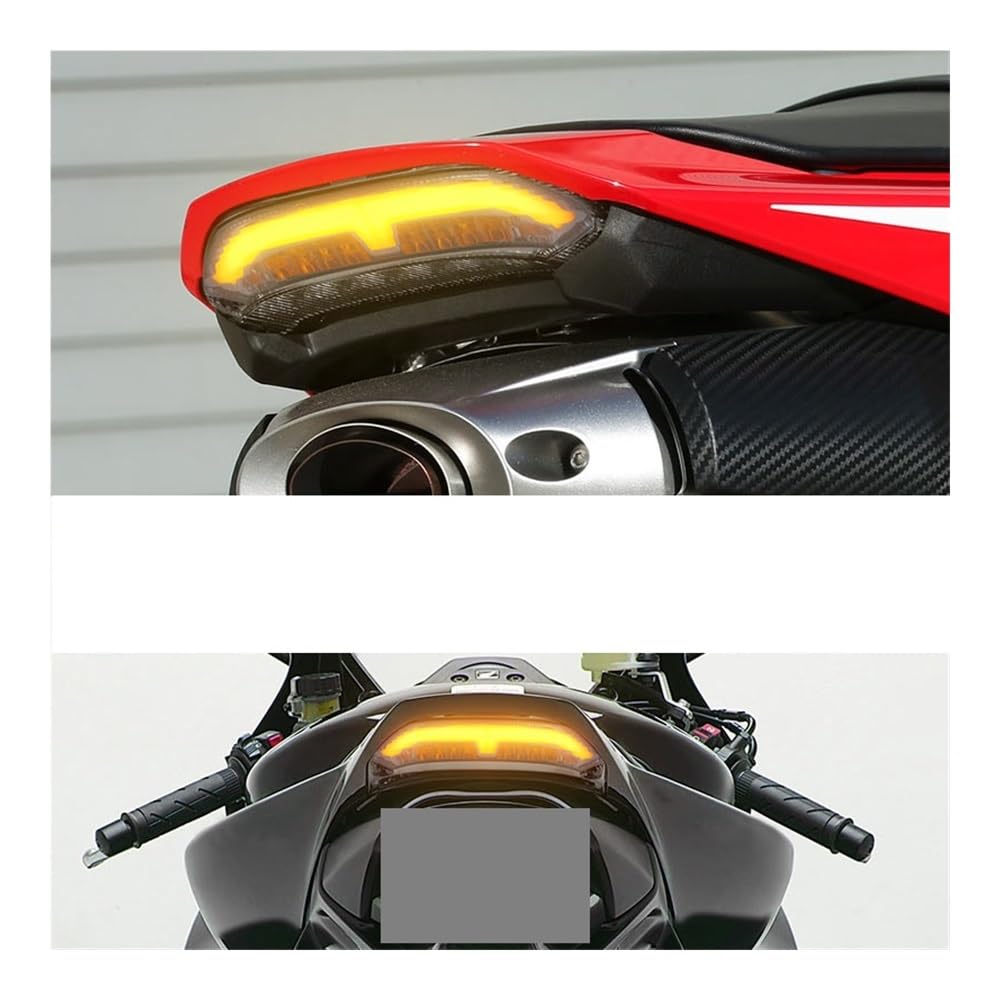 Luci Posteriori per Moto A LED da 12 V Luce Freno Posteriore di Stop Indicatori Direzione per CBR 600RR 2013-2020 Luci Freno