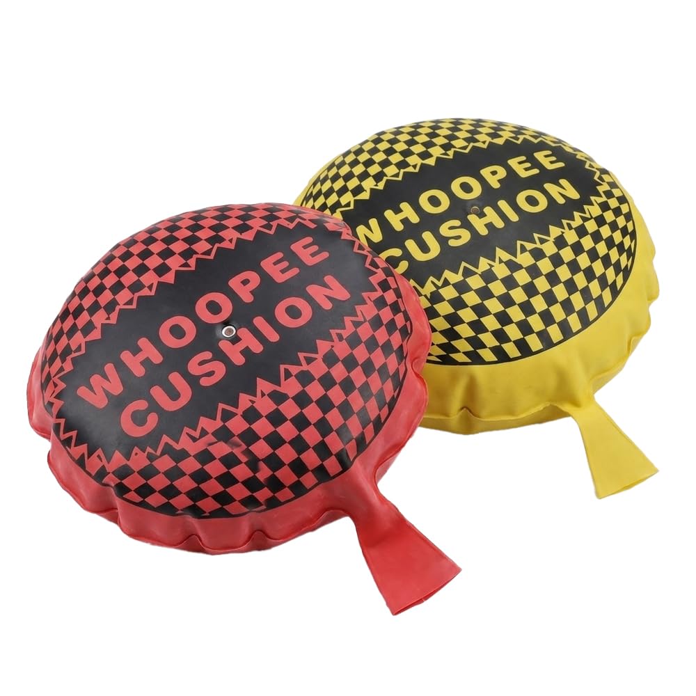 Nebulixq 2 PCS Whoopee Cushion Set, Inflatable Reusable Seat Prank Pad with Loud Sound, Classic Joke Toy for Parties & Office, Whoopie Cushion Option,Easy Clean
