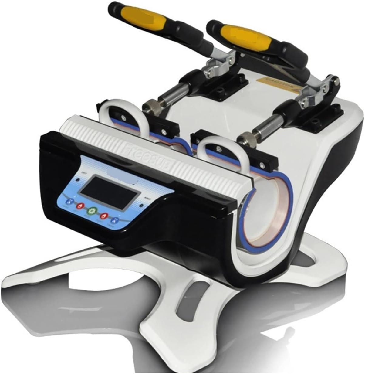 EZGA Prensa Caliente ST-510 5 En 1 Combo Double Station Mug Press Machine Presiona Calor Impresión de impresión de Imprenta de sublimación 6 oz/9oz/11oz/12 oz/17 oz Copa Copa para Imprimir Logotipo