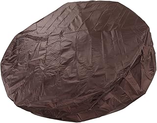 Topincn à prova d'água 190 prata poliéster tafetá redonda capa de banheira de hidromassagem capa de banheira móveis ao ar livre capas de poeira capa de banheira de hidromassagem capa à prova d'água (marrom)