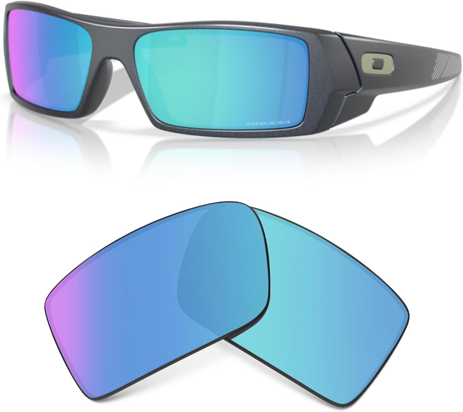 OAKLEY Authentic Gascan OO9014 Replacement Lenses +Bundle Bag+ Bundle Microfiber Pouch -FRAMES NOT INCLUDED