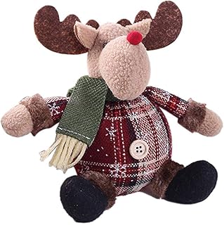 Christmas Gift Santa Claus Snowman Elk Cotton Stuffed Toy Ornaments Xmas Tree Table Decoration Doll