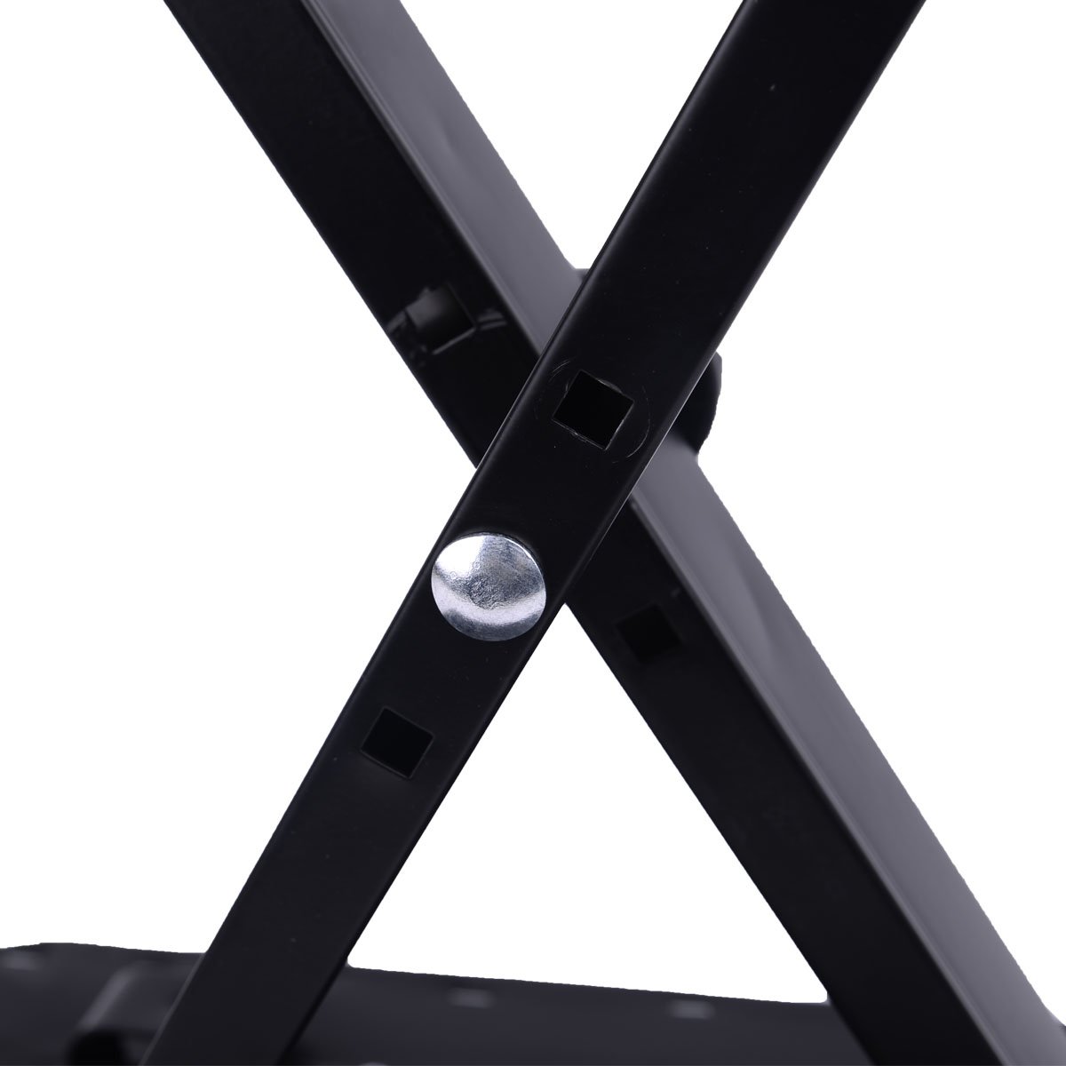 GOPLUS Banc de piano pliable à 3 niveaux Hauteur réglable Noir