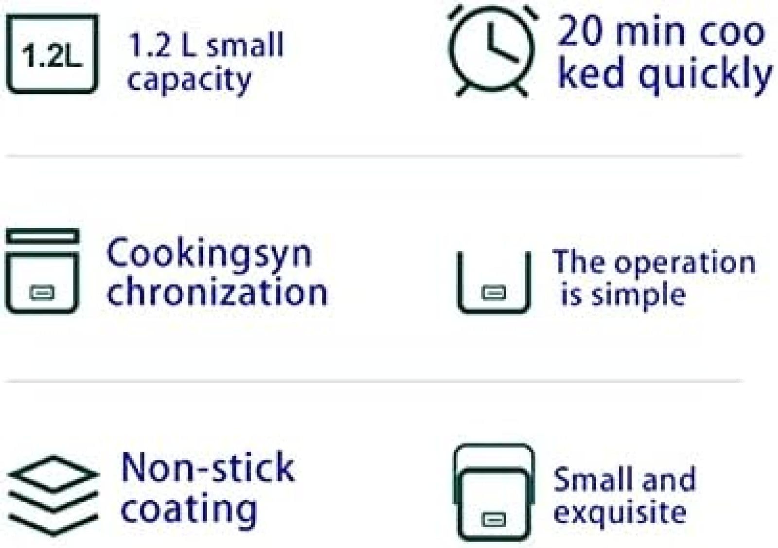 Generisch Szybkowar do ryżu dla 2 osób, 1,2 l, nieprzywierający garnek z wkładem do pary, idealny do szybkich posiłków, kompaktowa konstrukcja, łatwe przygotowanie ryżu i wielu innych (czerwony)
