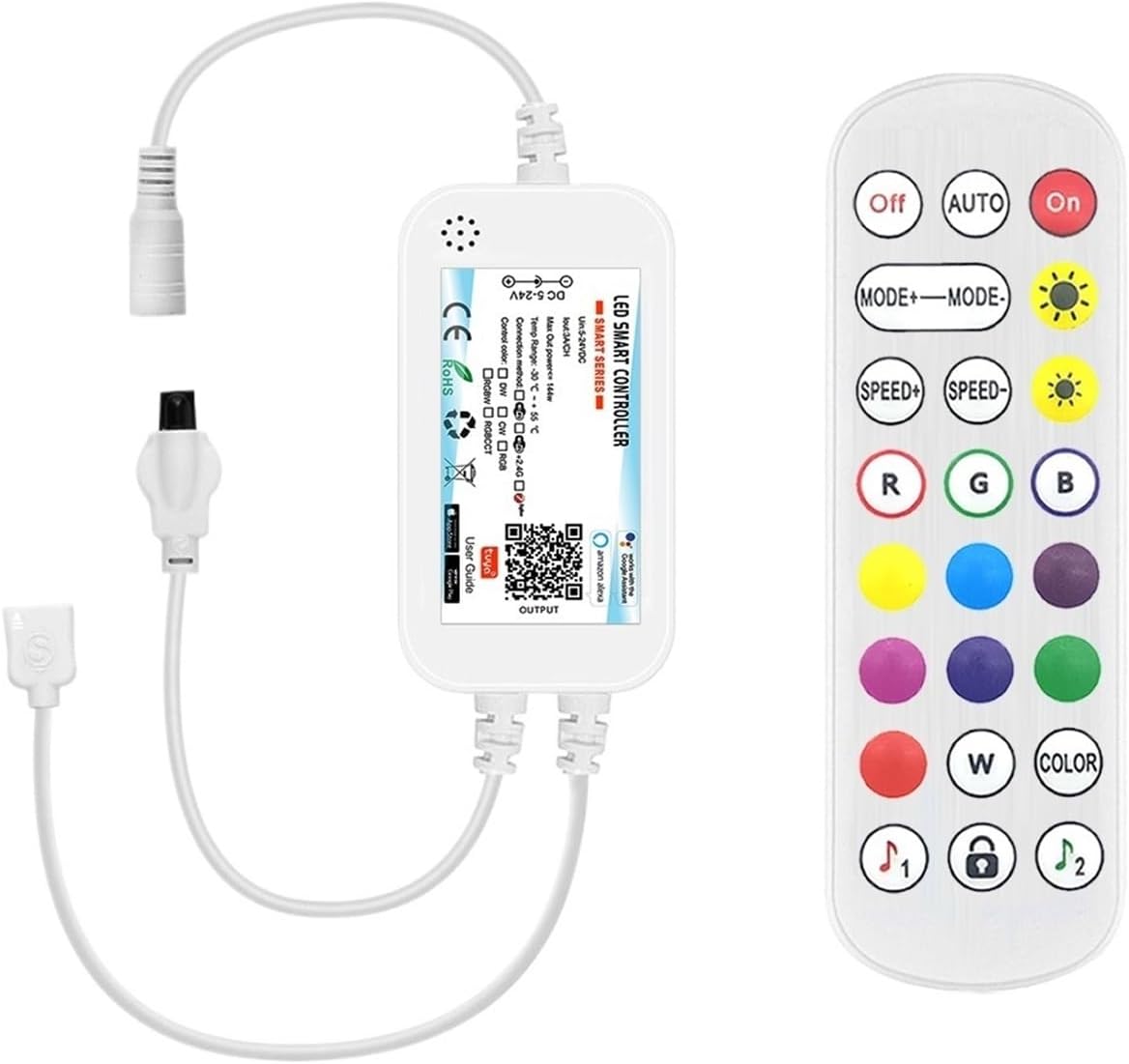 Dimmer DC12 DC24V DC5V USB 5050 RGB/RGBW/RGBCCT Led Light Strip Monochrome Controller(RGBCCT with Remote)