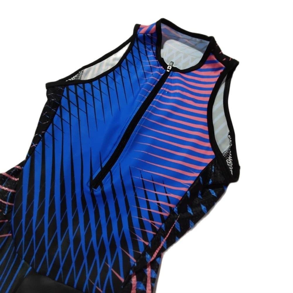 Combinaison de cyclisme femme sans manches triathlon été à séchage rapide équitation avec poches Color A Size S