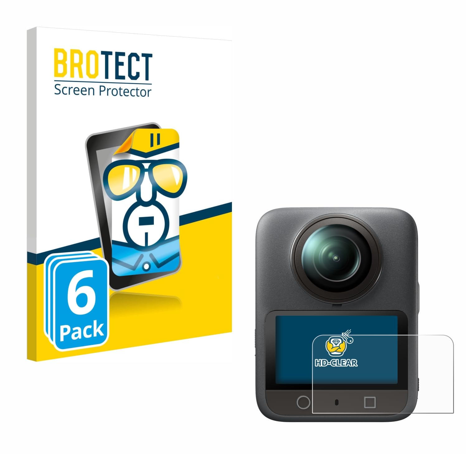BROTECT Displayschutzfolie Set für DJI Osmo 360 – Ultra-Klar, Anti-Kratzer, Anti-Fingerprint (6 Stück)