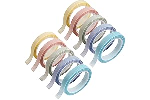10 Rolls PET Tape Highlighters in Morandi Hues