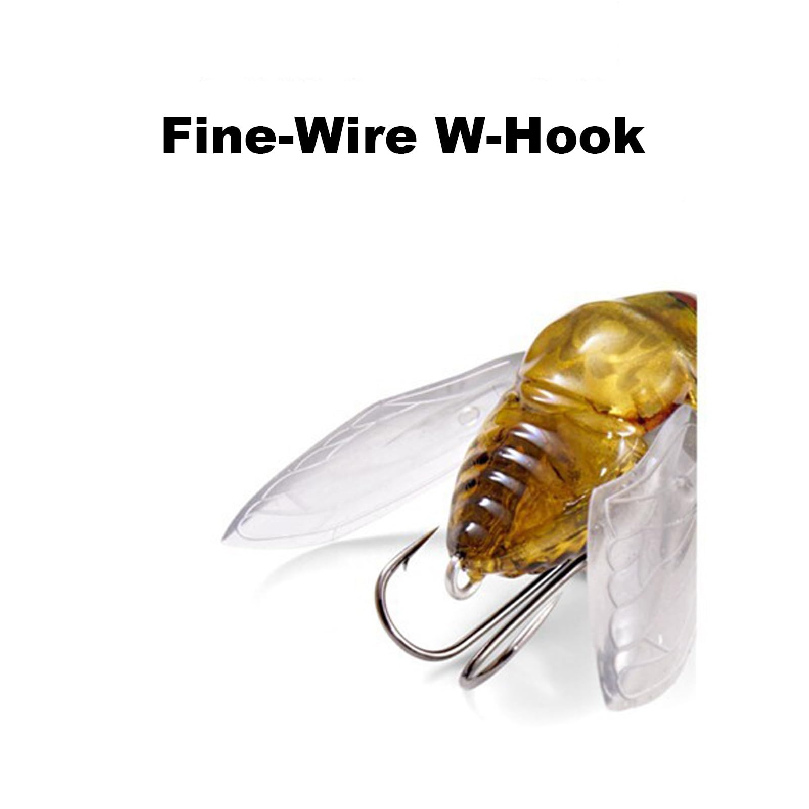 Topwater Cicada Leurre Appât pour bar, truite et crapat – Matériel de pêche dynamique pour pêcheurs en eau douce