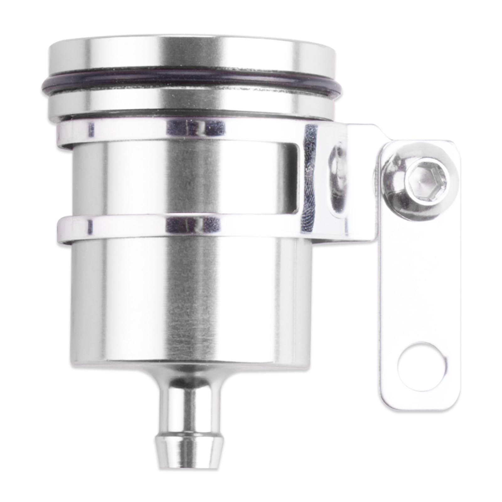 HGATSFGD Aluminum Alloy Motorcycle Brake Fluid Reservoir Clutch Tank Oil Fluid Cup Brake Fluid Reservoir Motorcycle Brake Handle Motorbike Brake Levers(Silver)